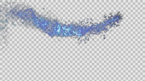 Sparkling particles, snow on a transparent background Stock Footage 56816153