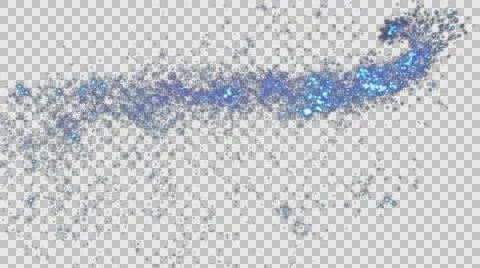 Sparkling particles, snow on a transparent background Stock Footage 56816296