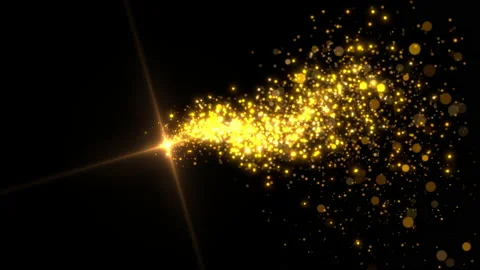 Sparkling particles star dust motion trail Stock Footage 233495667