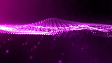 Sparkling Particles Wave Background Stock Footage 70261267