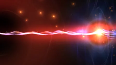 Sparkling Pink Strings Rolling Stars Motion Background Stock Footage 275436030
