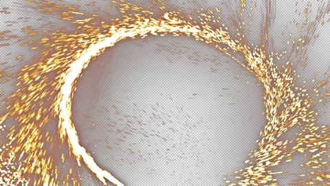 Sparkling Portal On Alpha Stock Footage 311099153