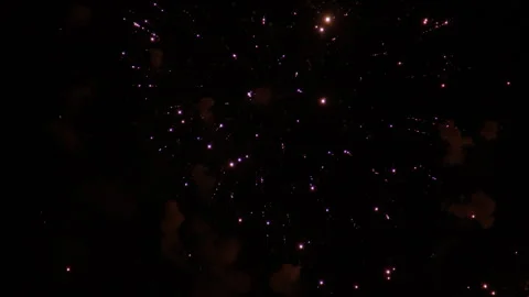 Sparkling Pyrotechnics Explosion At Adachi Fireworks Festival In Tokyo Japan Stock Footage 341060432