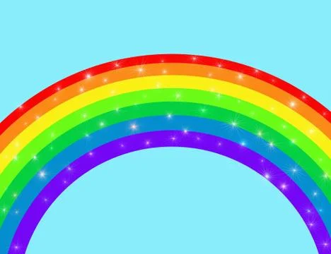 Sparkling rainbow Stock Illustration
