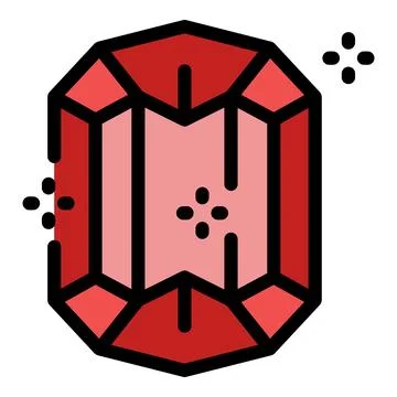 Sparkling red gemstone reflecting light, jewelry and luxury symbol Stock Illustration