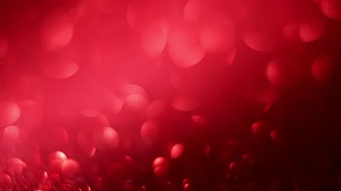 Sparkling red glitter bokeh with shifting focus, perfect for Christmas Stock Footage 291890876