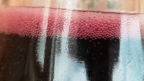Sparkling red wine in a jug Stock Footage 106200201