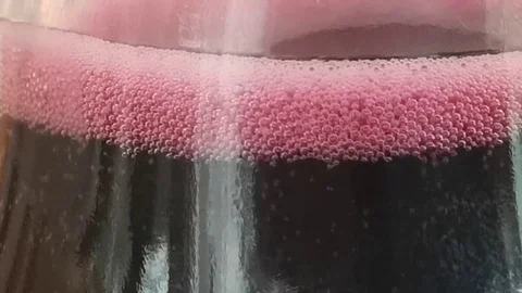Sparkling red wine in a jug Stock Footage 106200202