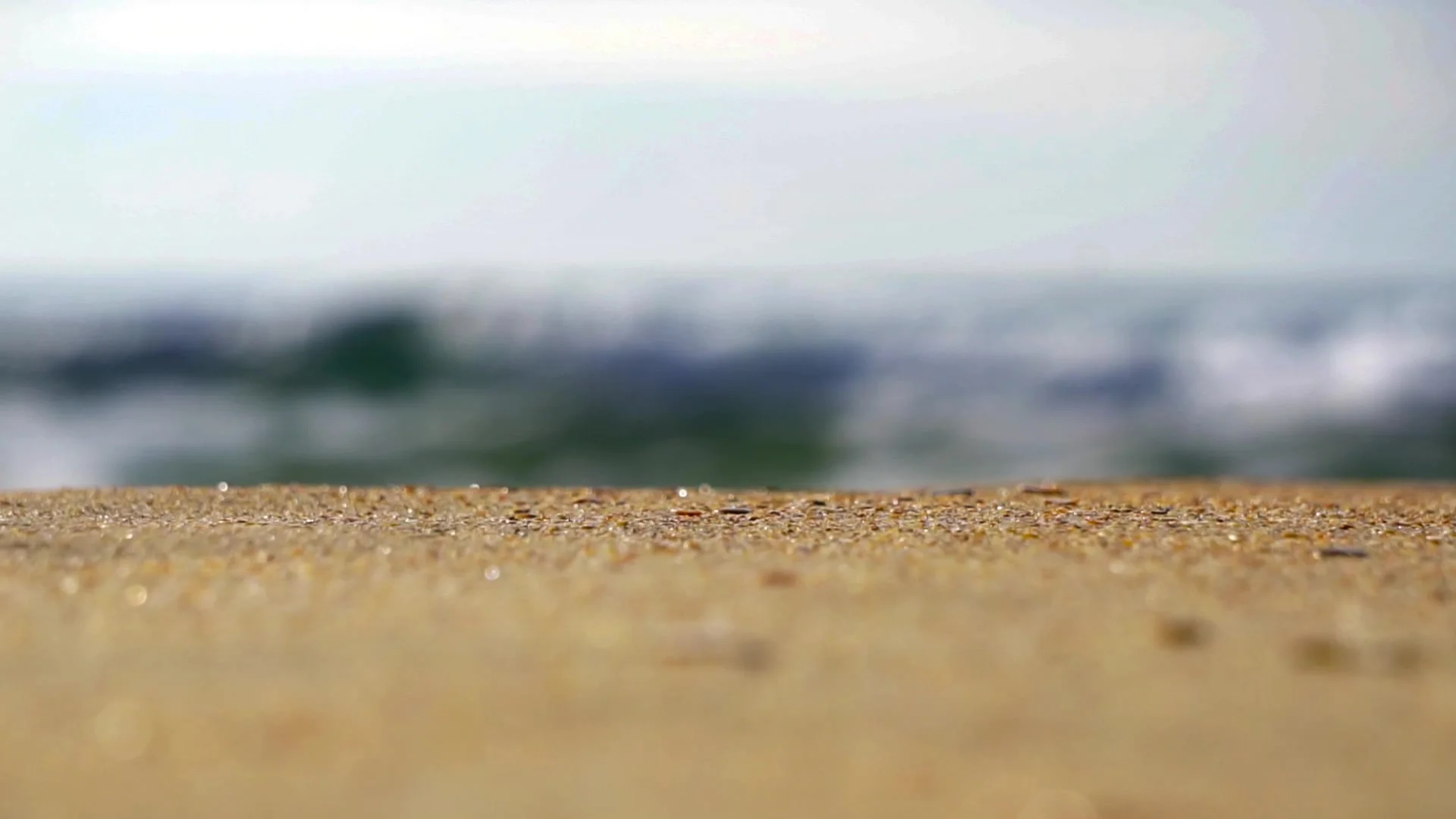 Sparkling Sea Wavy Water Is Shining On A Sunny Day Footage