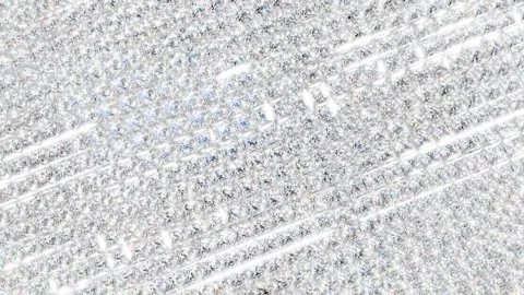 Sparkling shiny diamond texture. Stock Footage 318314977