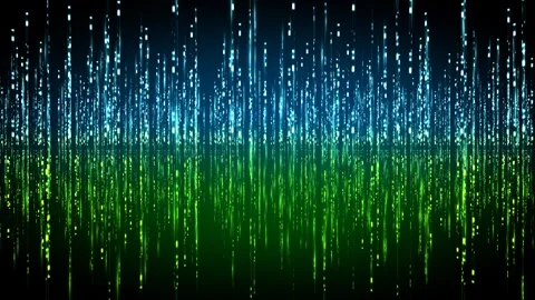 Sparkling Sky Green Comets Merging Animation Background Stock Footage 276917555