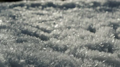 Sparkling snowflakes, close up Stock Footage