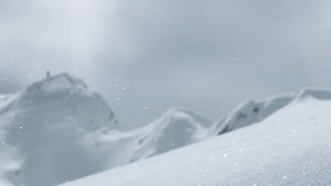 Sparkling Snowflakes Falling Down Stock Footage 144835262