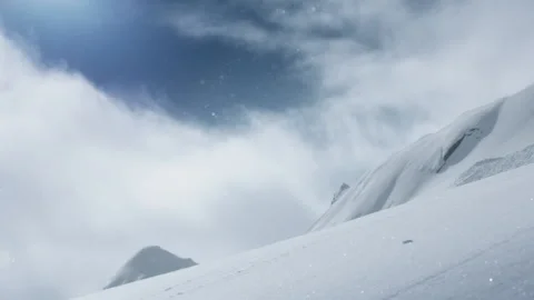 Sparkling Snowflakes Falling Down Stock Footage 144835392