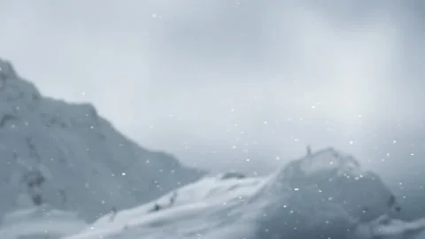 Sparkling Snowflakes Falling Down Stock Footage 144835836