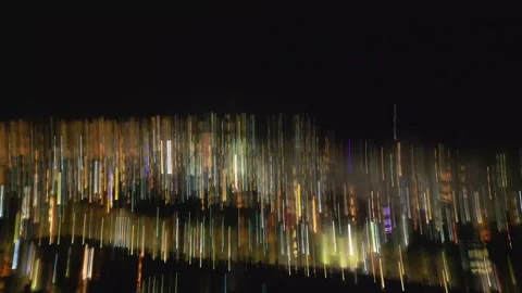 Sparkling Spectacle: Captivating Fireworks over Da Lat Video stock 242337789