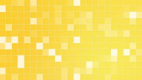 Sparkling square grid background yellow glowing lights Stock Illustration