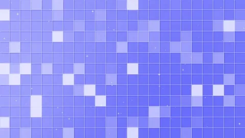 Sparkling square grid blinking lights seamless loop blue background Video stock 332464546