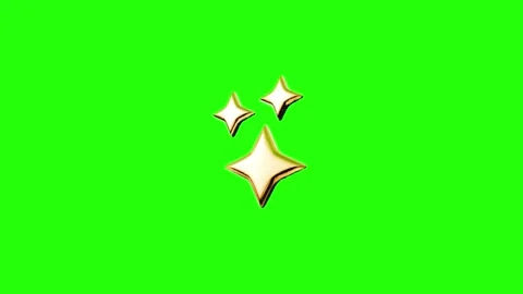 Sparkling Star Blink Effect Animation Video stock 337593397