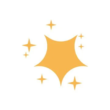 Sparkling star light abstract vector icon. Shiny sparkle bright illustration  Stock Illustration