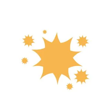 Sparkling star light abstract vector icon. Shiny sparkle bright illustration  Stock Illustration