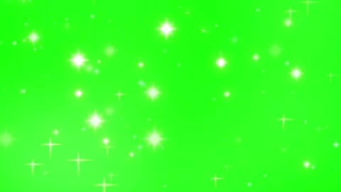 Sparkling star overlay on green screen background Stock Footage 337524014