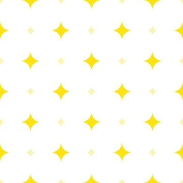 Sparkling star seamless pattern background design in vector isolated on white Stock Illustration