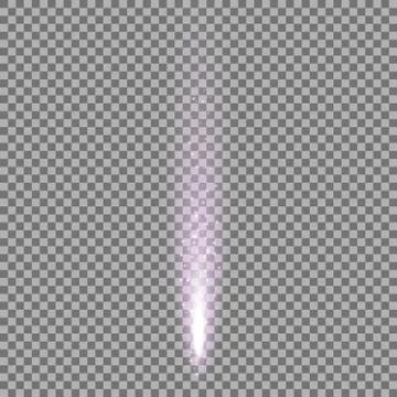 Sparkling stardust, falling particles of light, purple color Stock Illustration