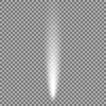 Sparkling stardust, falling particles of light, white color Stock Illustration