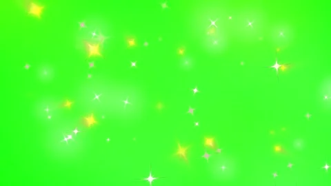 Sparkling stars on green screen background Video stock 336649766