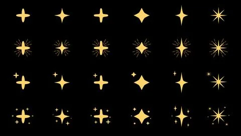 Sparkling stars Stock Illustration