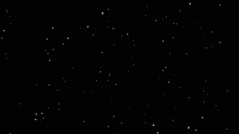 Sparkling stars - isolated on black background - night sky - loop. 50 fps Stock Footage 157448593
