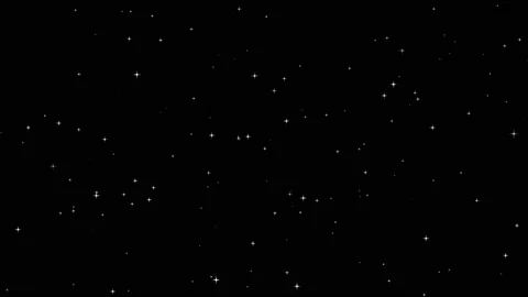 Sparkling stars - isolated, black background - night sky - loop. 59,94 fps Stock Footage 157448607