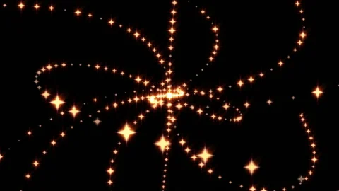 Sparkling stars. Seamless loop Stock Footage 89323759