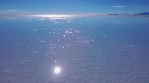 Sparkling Sunlight on Calm Sea Stock Footage 322823928