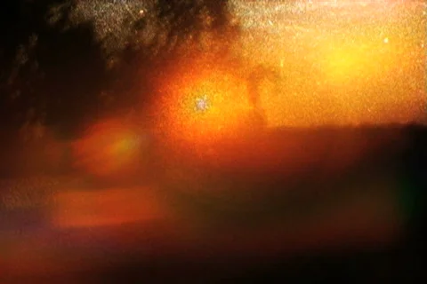 Sparkling Sunset Loop - Vintage Super8 Film Stock Footage 474463