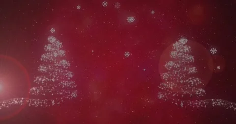 Sparkling trails emerging from base spiraling upward to form holiday trees with 스톡 동영상 319342438