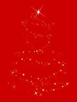 Sparkling tree Stock Illustration