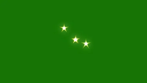 Sparkling Twinkle Star Lights on Green Screen Background 4K Loop Vidéo 335838434