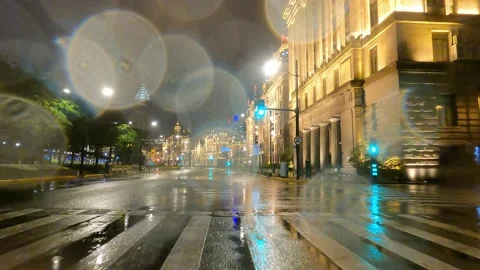 The sparkling view of the Bund in Shanghai is under lockdown Stock Footage 192361764