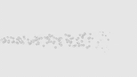 Sparkling water in the glass bubbles going up slow-mo motion Loop Alpha Channel Stock Footage 276284101