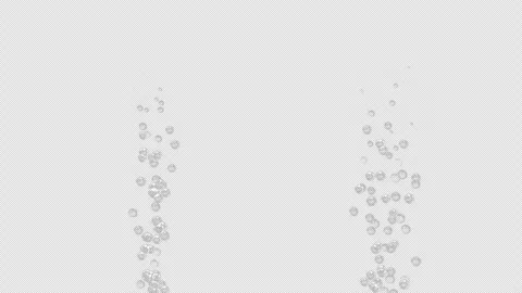 Sparkling water in the glass bubbles going up slow-mo motion Loop Alpha Channel Stock Footage 276284249