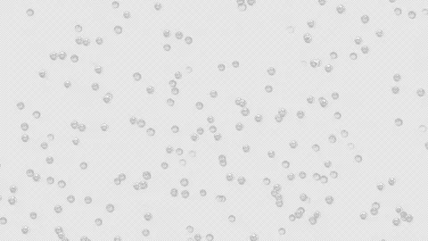Sparkling water in the glass bubbles going up slow-mo motion Loop Alpha Channel Stock Footage 276317134
