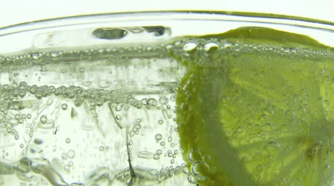 Sparkling water over ice, Stock Footage 35722495