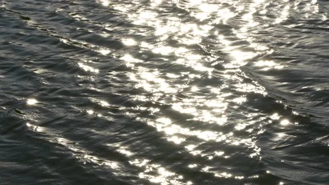 Sparkling water surface water wave reflection light Stock Footage 219766780