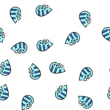 Sparkling water vector seamless pattern Stock Illustration