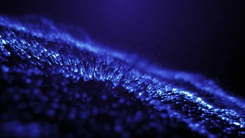 Sparkling wave particles Stock Footage 298825316