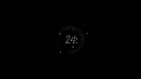 Sparkling White 30 Countdown Luminance Matte Stock Footage 321928536