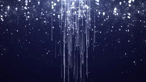 Sparkling white falling light particles Stock Footage 297644965