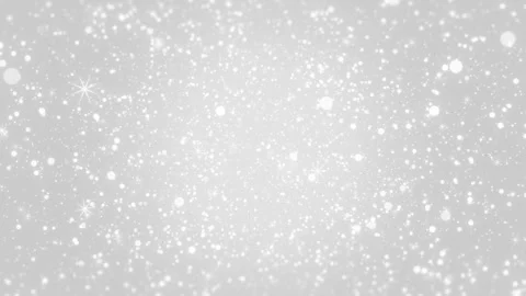 Sparkling White Particles Falling On Grey Background Soft Light Animation Stock Footage 291212209